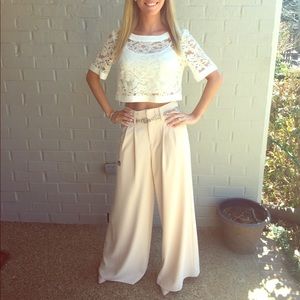 Alice and Olivia wide leg pant